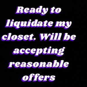 Closet clear out
